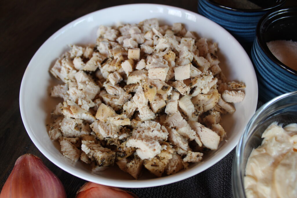 Roasted Italian-seasoned chicken breast. 